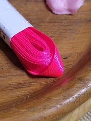Atlasová stuha svazky po 5 m šíře 10 mm barva růžová ostrá