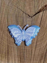 Aplikace motýl světle modrá bílá