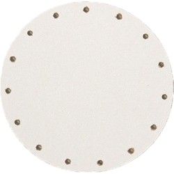 dno na pletení z pedigu - sololak bílý pr.10cm s otvory 22B0010K
