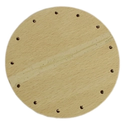 překližka tl.4mm pr.9 cm s otvory 22P0009