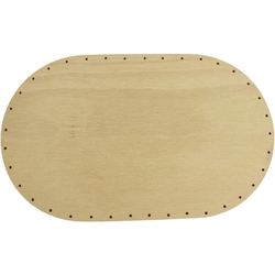 překližka tl.4 mm, ovál 32x16 cm s otvory 22P3216V