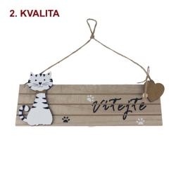 Cedule s kočkou - Vítejte 2. jakost D5070/B