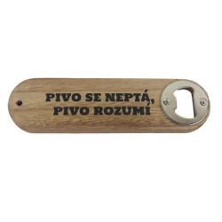 Dárkový dřevěný otvírák D8217