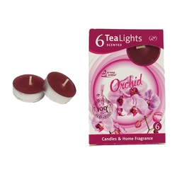 Svíčka čajová ORCHID 6ks MSC-TL1017