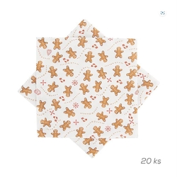 Ubrousek papírový PERNÍČEK 20 ks 33x33 cm  O0328