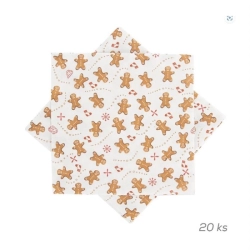 Ubrousek papírový PERNÍČEK 20 ks 33x33 cm  O0328