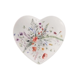 Talíř porcelánový dezertní MÁK srdce 17,5x17 cm O0558