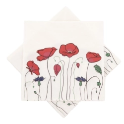 Ubrousek papír MÁK 20 ks 33x33 cm O0560