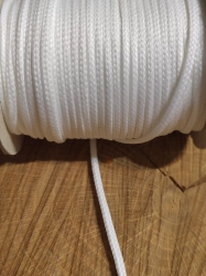 Oděvní šňůra PES Ø3 mm barva bílá