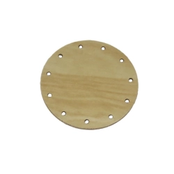 Dno na pletení z pedigu - pr.7cm s otvory 22J0007K