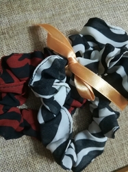 Gumička scrunchie do vlasů sada 3 ks vzor č.6