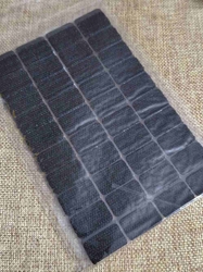 Suchý zip samolepicí obdélníčky 15x25 mm černý