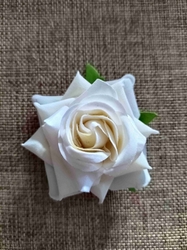 Umělý květ růže Ø70 mm bílá