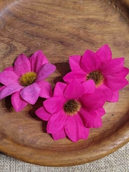 Umělý květ Ø60 mm růžová tmavá