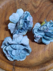 Květ textilní průměr 50 mm modrý