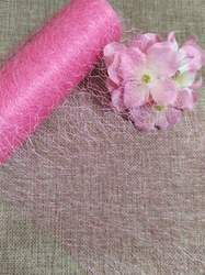 Pavučinka / stuha dekorační šíře 14-15 cm růžová