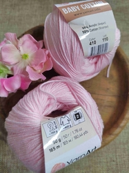 Pletací příze YarnArt Baby Cotton 50 g růžová