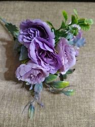 Umělé kytice růže, hortenzie fialková