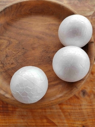 Koule Ø 5 cm polystyren bílá