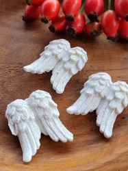 Andělská křídla bílá s glitry malá