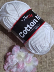 Pletací příze Vlna-Hep Cotton Mix bílá