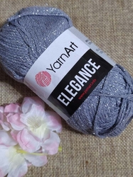 Pletací příze YarnArt Elegance lurex 50 g barva 102 šedá