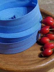 Šikmý proužek bavlněný šíře 30 mm zažehlený světle modrá