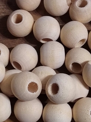 Dřevěné korálky nelakované Ø16 mm 10 ks