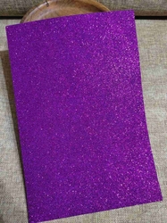 Pěnová guma Moosgummi s glitry 20x30 cm fialová