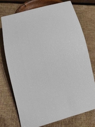 Pěnová guma Moosgummi s glitry 20x30 cm bílá
