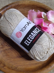 Pletací příze Elegance lurex 50 g barva 119 béžová