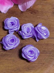 Saténová textilní růže Ø13-15 mm fialková