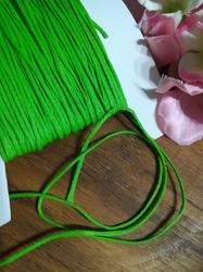 Kreativní šnůrka šíře 1mm voskovaná zelená