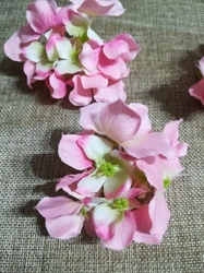 Umělý květ hortenzie růžová světlá
