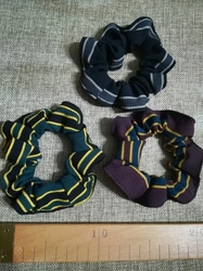 Gumička scrunchie do vlasů sada 3 ks vzor č.5