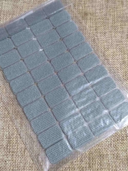 Suchý zip samolepicí obdélníčky 15x25 mm šedý