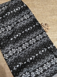 Multifunkční šátek pružný, bezešvý černo bílý