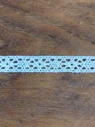 Bavlněná krajka šíře 11 mm paličkovaná bílá