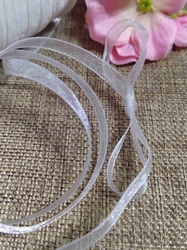 Monofilová stuha šíře 7 mm bílá