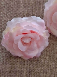 Umělý květ růže Ø80 mm růžová světlá