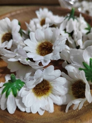 Umělý květ chryzantéma Ø40 mm bílá