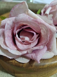 Umělý květ růže Ø7 cm starorůžová