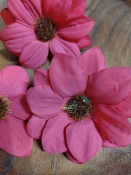 Umělý květ Ø60 mm červená