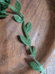 Dekorační prýmek šíře 20 mm listy zelený