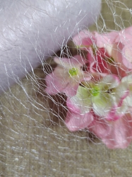 Pavučinka / stuha dekorační šíře 14-15 cm bílá
