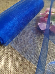 Organza / stuha šíře 14,5 cm modrá