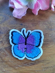 Nažehlovačka motýlek modro fialový
