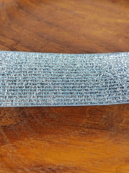 Pruženka s lurexem šíře 30 mm modrá