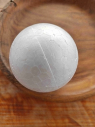 Koule Ø 6,5 cm polystyren bílá