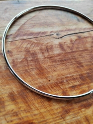 Kovový kruh na lapač snů / k dekorování Ø12 cm